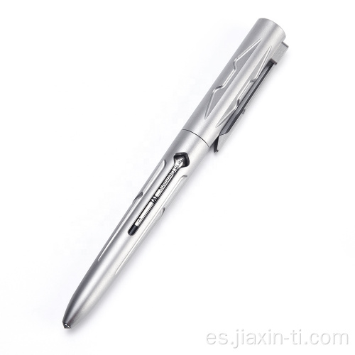 Bolígrafo táctico de titanio de gadget múltiple portátil